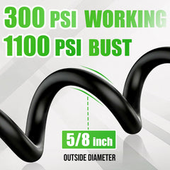 Close-up of YGJT Heavy Duty Garden Hose showing 5-layer reinforced construction
