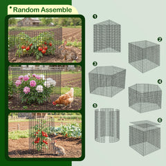 Close-up of YHLYUZZ heavy-duty wire used in plant cages