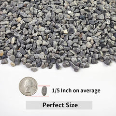 Close-up of YISZM 1/5 inch gravel pebbles