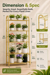 Close-up of Yutrchey plant stand showing tier structure