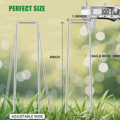 Close-up of Zevlux 11-gauge heavy-duty garden stakes