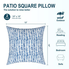 Close-up view of DYTXIII outdoor pillow fabric texture