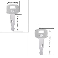Close-up view of WAHLIN PARTS 459A ignition key