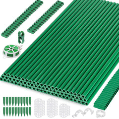 Cludoo 232PCS Garden Stakes Set with accessories and clips