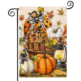 COCJCJ Pumpkin Harvest Garden Flag front view