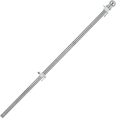 COCONUT 5FT Stainless Steel Flag Pole with spinning rings
