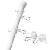 COCONUT 5FT Stainless Steel Tangle Free Flag Pole front view