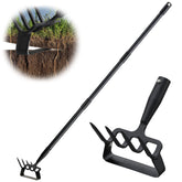 COCONUT Garden Hoe 73 inch front view with metal blade