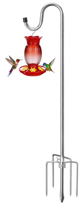 COCONUT Shepherds Hook 62 inch adjustable silver model front view