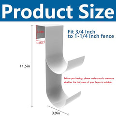 codree Pool Fence Hook installation on flat-top railing