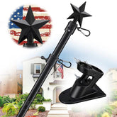 cogardenshower Flag Pole Holder 6ft black front view