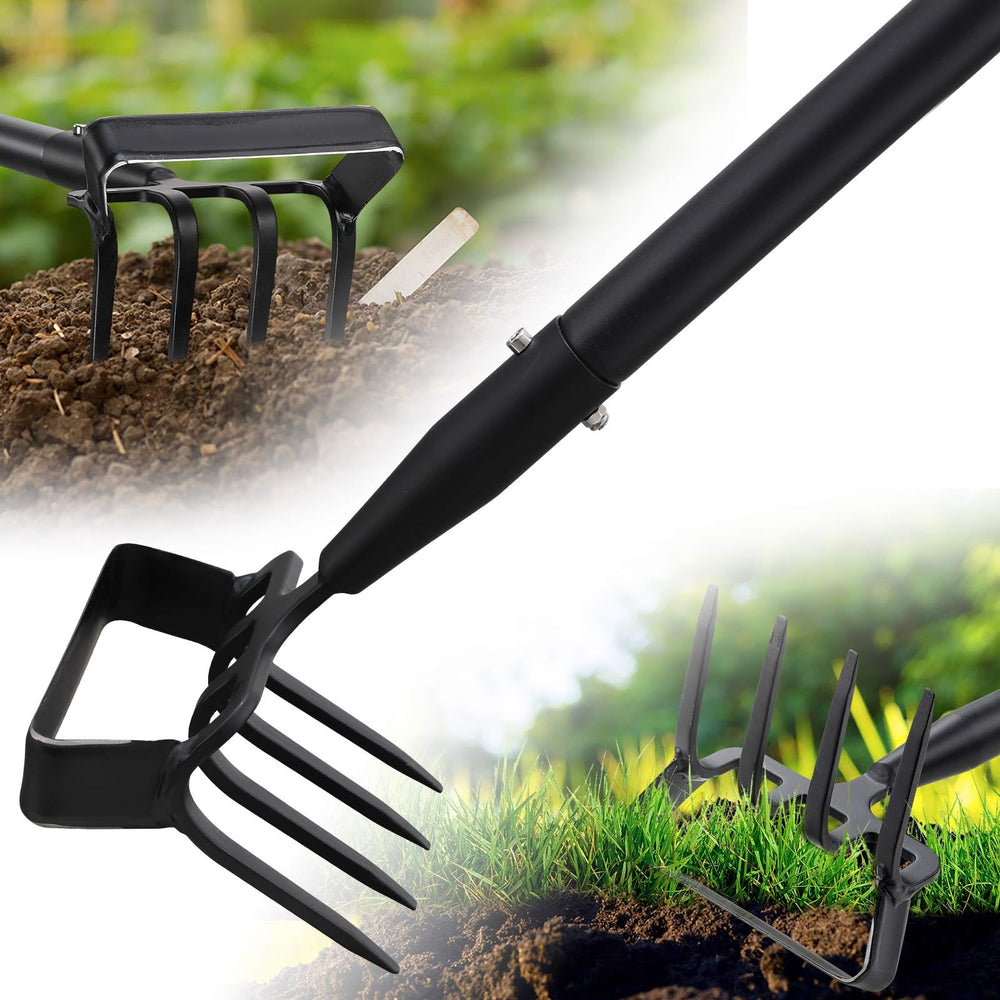 cogardenshower garden hoe with cultivator rake front view
