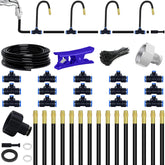 Cokacot 49.21Ft Drip Irrigation Kit with brass misting nozzles