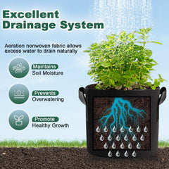 COKIELE Grow Bag with tomatoes growing inside