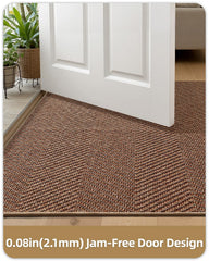 Color&Geometry Indoor Door Mat cleaning instructions under running water