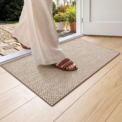 Color&Geometry Indoor Doormat 17"x30" in Heather Khaki