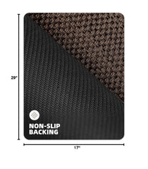 Color&Geometry Ultra-Thin Door Mat Heather Brown side view