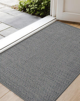 Color&Geometry Ultra-Thin Indoor Door Mat Heather Light Grey front view