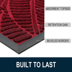 Colorxy doormat displaying moisture absorption feature
