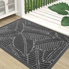 Colorxy Waterproof Front Doormat 71x23 in Dark Grey