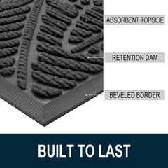 Colorxy Waterproof Front Doormat texture close-up