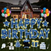 ComboJoy Happy Birthday Yard Sign 16 inches with LED lights