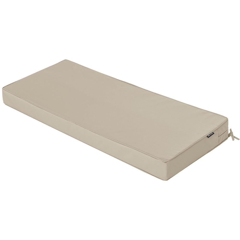 Comcaver Outdoor Bench Cushion Cream front view