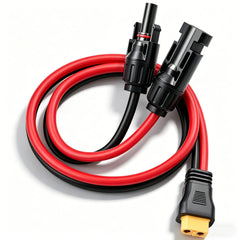 COMeap 2FT Solar Panel Cable with XT60 connector front view