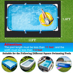 ComfyKit Pool Liner Pad black colour on grass