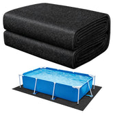 ComfyKit Rectangular Pool Liner Pad 11x7.5ft front view