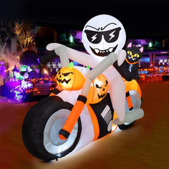 COMIN 6 FT Halloween Inflatable Ghost with LED lights front view