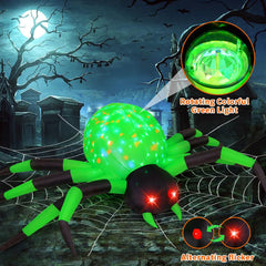COMIN 9FT Halloween Inflatable Spider with ground stakes