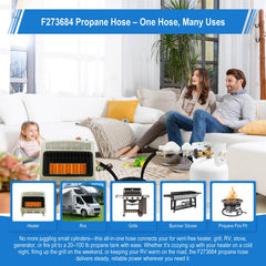 Complete accessories kit for Sekvira propane hose including fittings