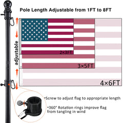 Complete DonSail flag pole kit packaging