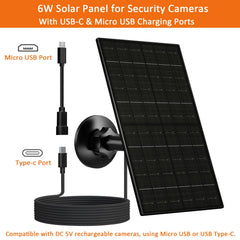 Complete installation kit for FUTUREZEN 6W Solar Panel with user manual