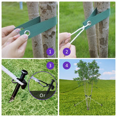 Complete set of FCENDS Tree Stake Kit including accessories