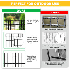 Complete ULIOK Garden Fence kit with wire cutters and zip ties