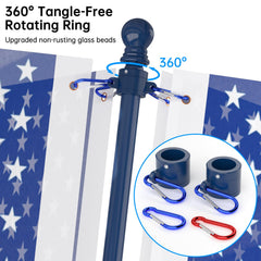 Complete ZMTECH flag pole kit on display