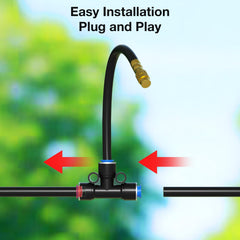 Components of MIXC drip irrigation system including connectors