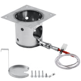 COMVIEE Fire Burn Pot front view made of 304 stainless steel