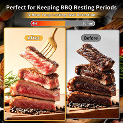 Concons BBQ Blanket for Resting Meat side view, showing dimensions