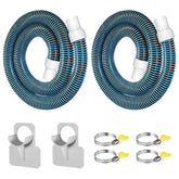 Conderyang 1.25-inch x 59-inch blue pool hose front view