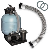 Conderyang 2ft Pool Sand Filter Pump Hose black front view