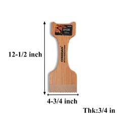 CONSDAN Wood Grill Scraper handle close-up for better grip