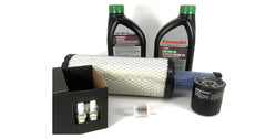 Contents of Kawasaki Tune Up Kit including engine oil and filters