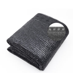 Cool Area 8x20ft black shade cloth front view