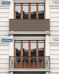 Cool Area Balcony Privacy Screen installation with zip ties