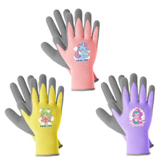 COOLJOB Kids Gardening Gloves front view in Little Beauty design