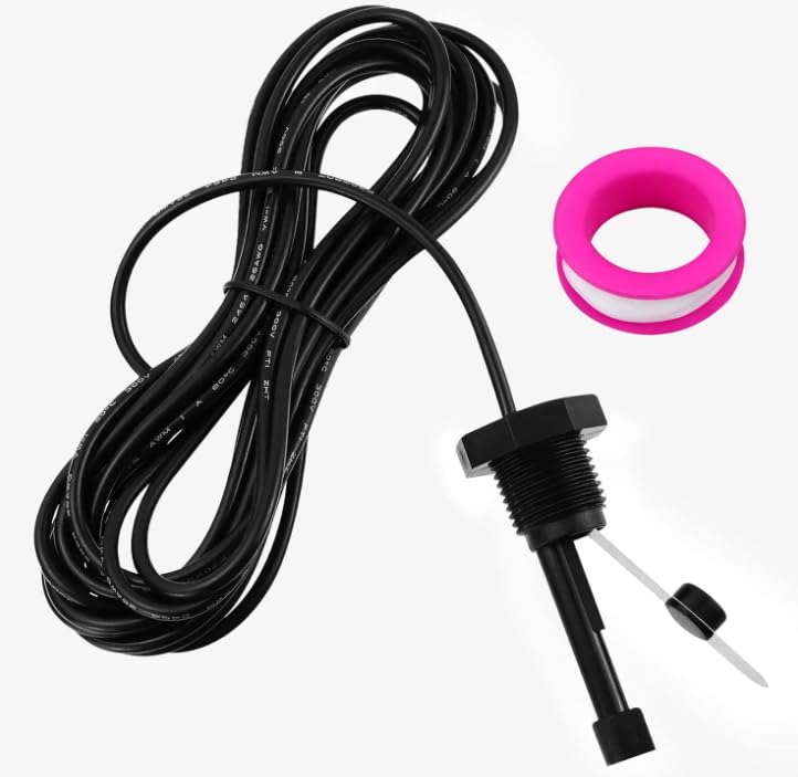 Cooouds GLX-FLO-RP flow switch front view with 15-foot cable