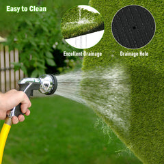 CooRug turf showing drainage holes